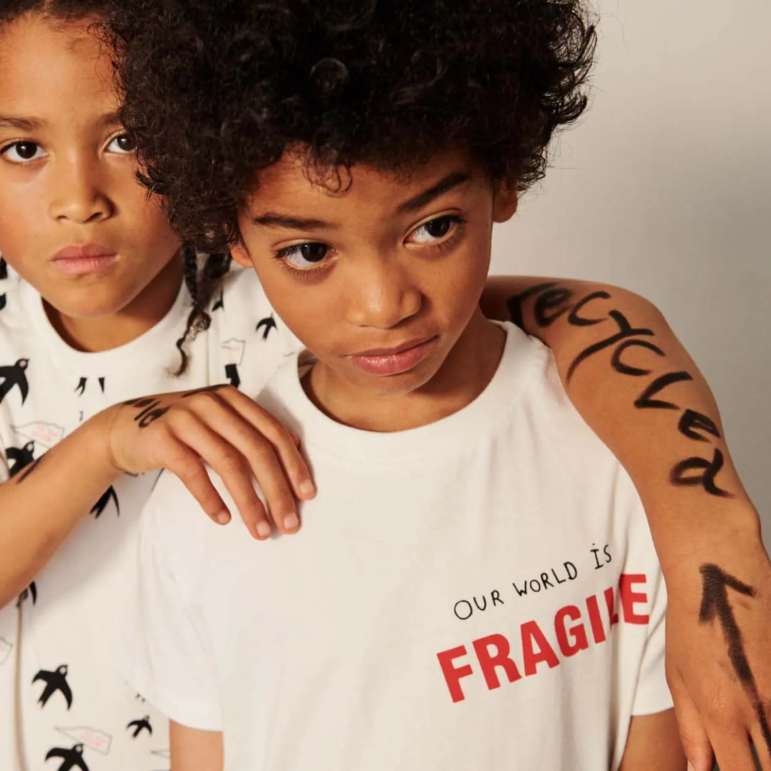 Beau Loves Long Sleeve T Shirts> Natural Our World Is Fragile T- Shirt