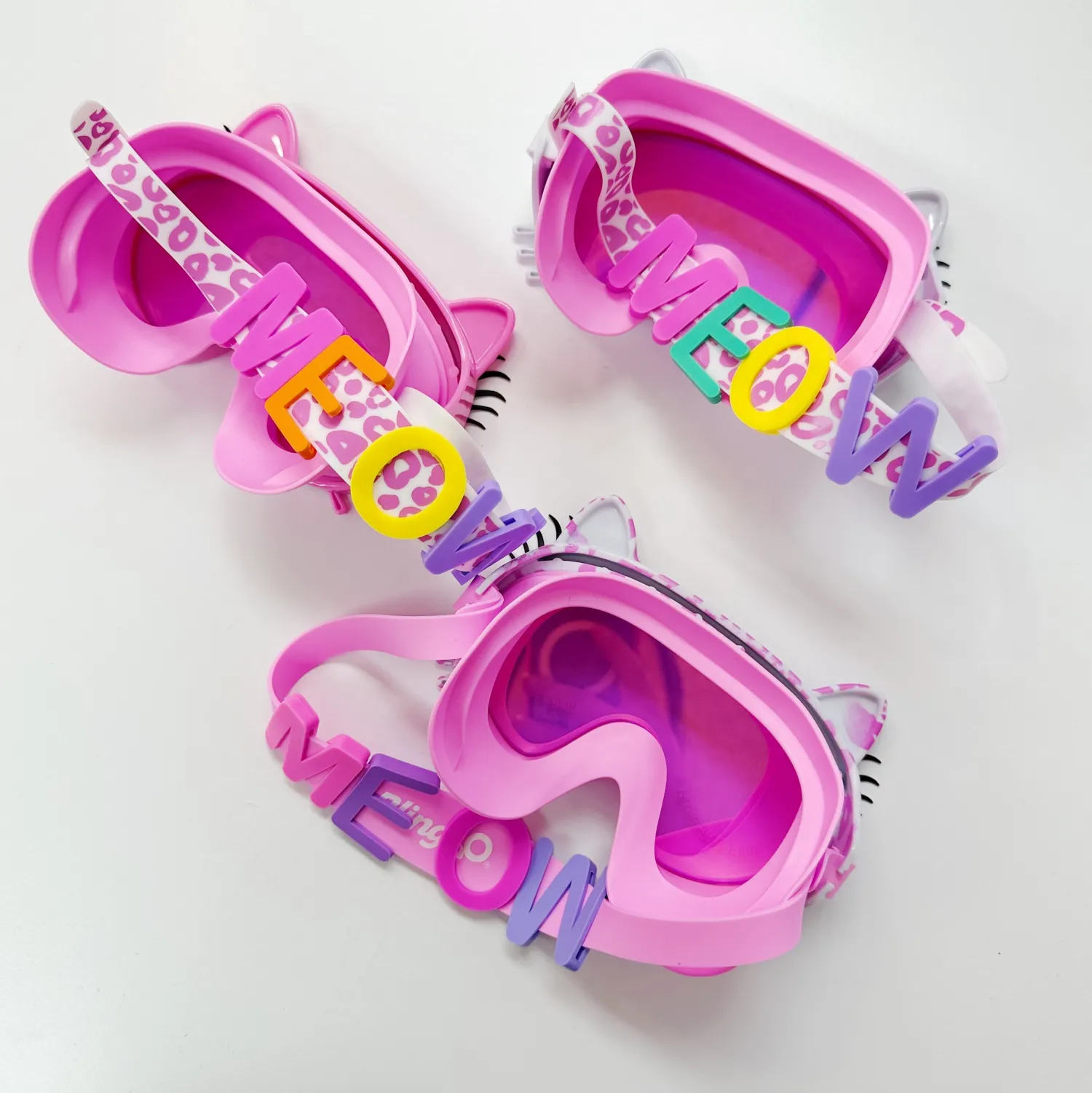 Bling2o Face Masks> Cat Nip Pink Clawdia Swim Mask