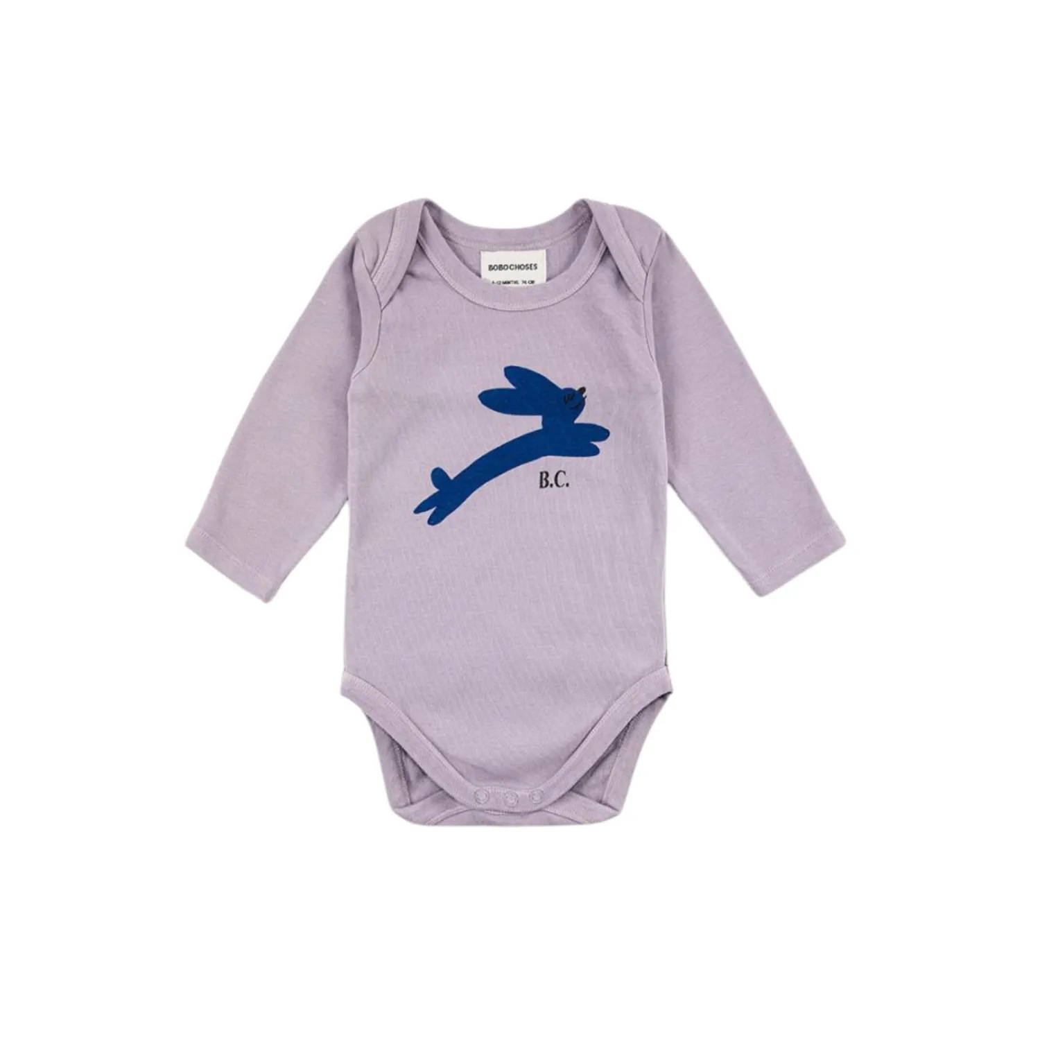 Bobo Choses Onesies> Baby Jumping Hare Long Sleeve Body