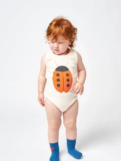 Bobo Choses Onesies> Baby Ladybug Sleeveless All Over Body