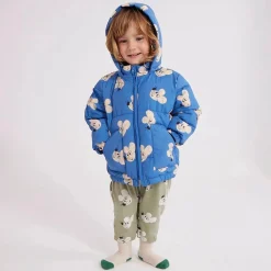 Bobo Choses Jackets> Baby Mouse All Over Hooded Puffer Jacket