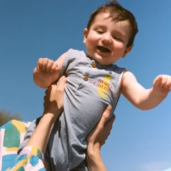 Bobo Choses Overalls> Baby Yellow Squid Playsuit