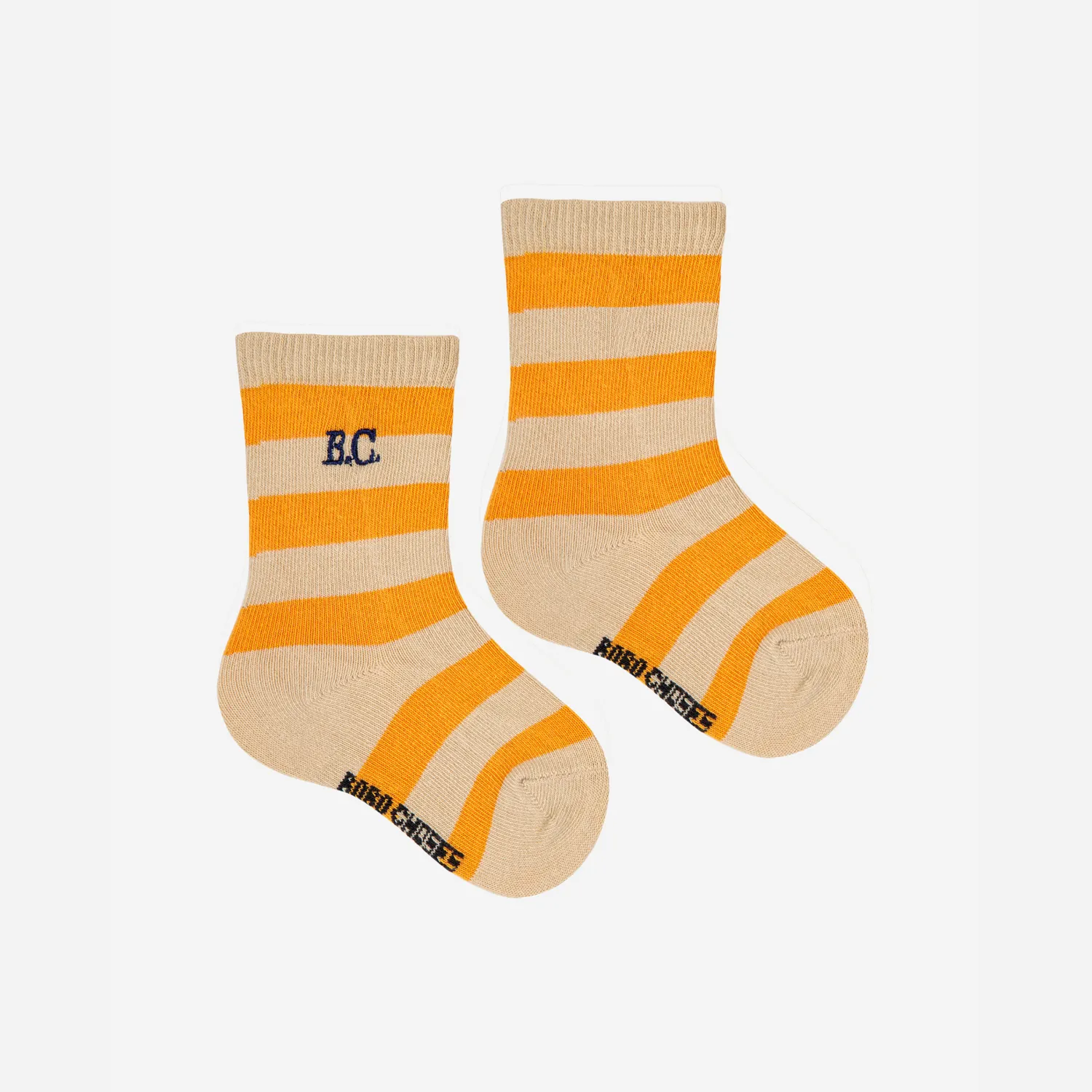 Bobo Choses Socks> Baby Yellow Stripes Long Socks