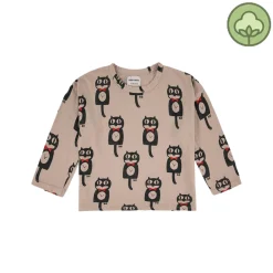 Bobo Choses Long Sleeve T Shirts> Cat O'Clock All Over Long Sleeve T-Shirt