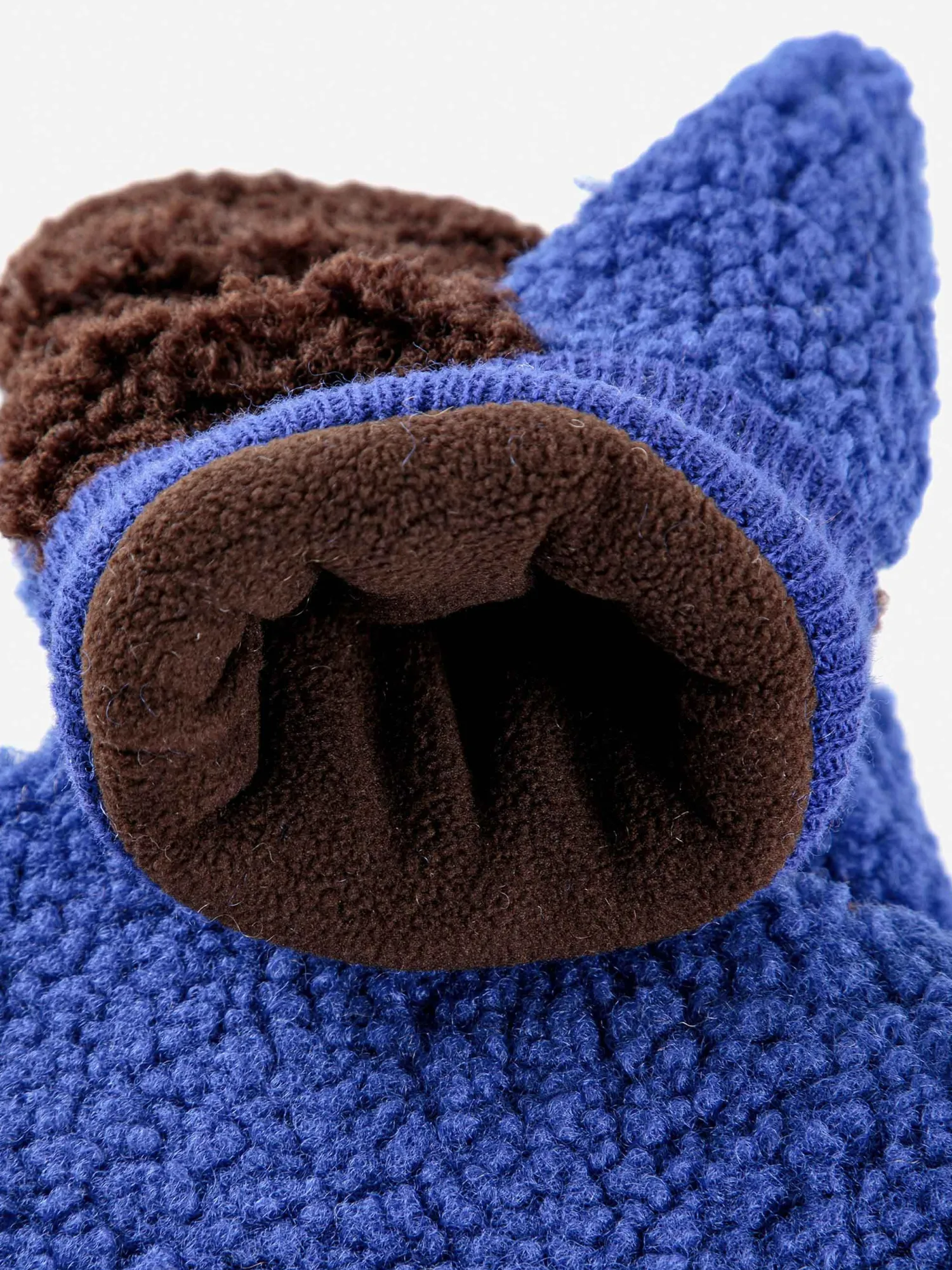 Bobo Choses Face Masks> Color Block Sheepskin Blue Gloves