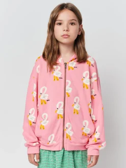 Bobo Choses Long Sleeve T Shirts> Pelican All Over Zipped Sweatshirt
