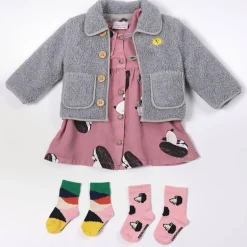 Bobo Choses Socks> Pink Doggie Baby Socks