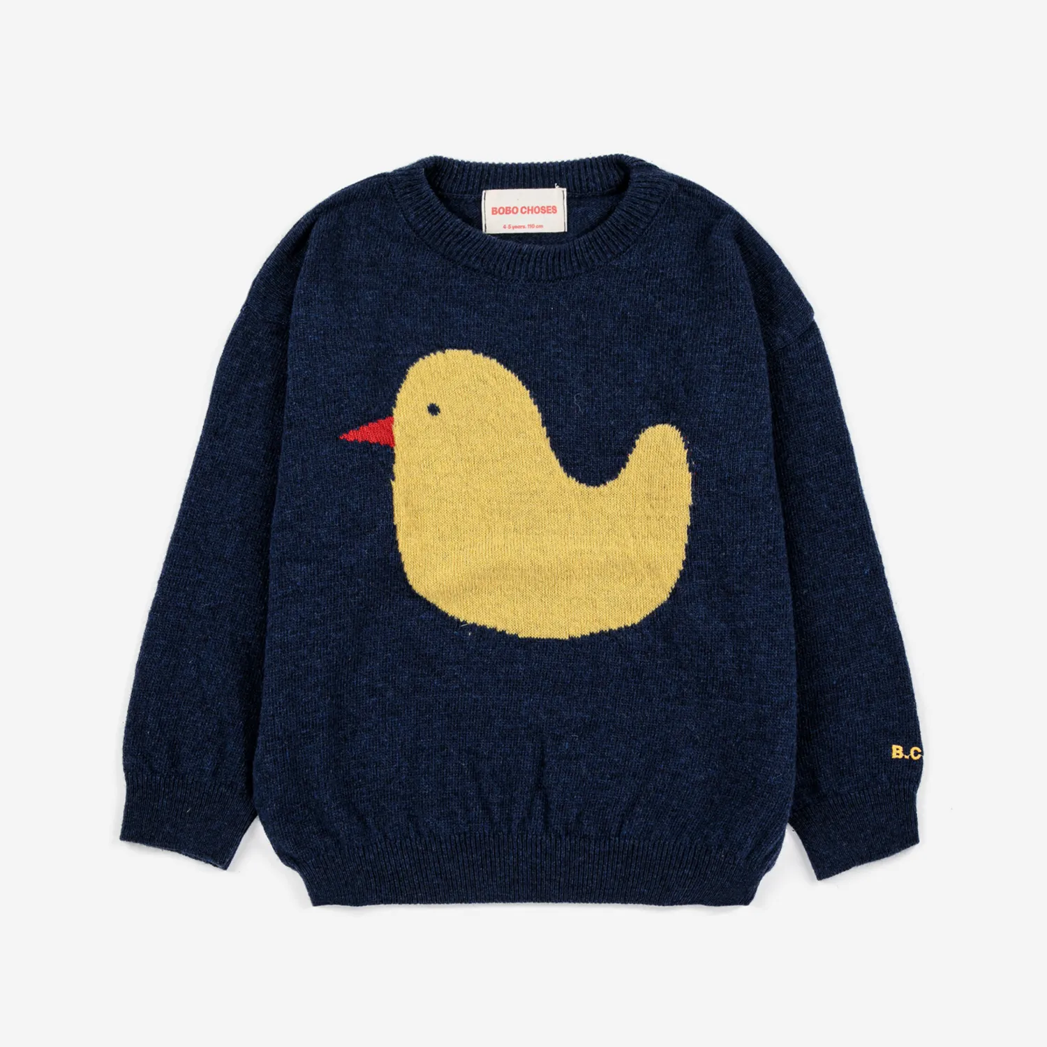 Bobo Choses Face Masks> Rubber Duck Intarsia Jumper