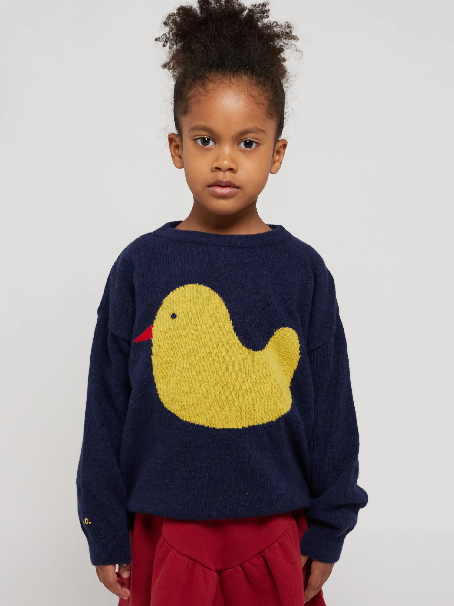 Bobo Choses Face Masks> Rubber Duck Intarsia Jumper