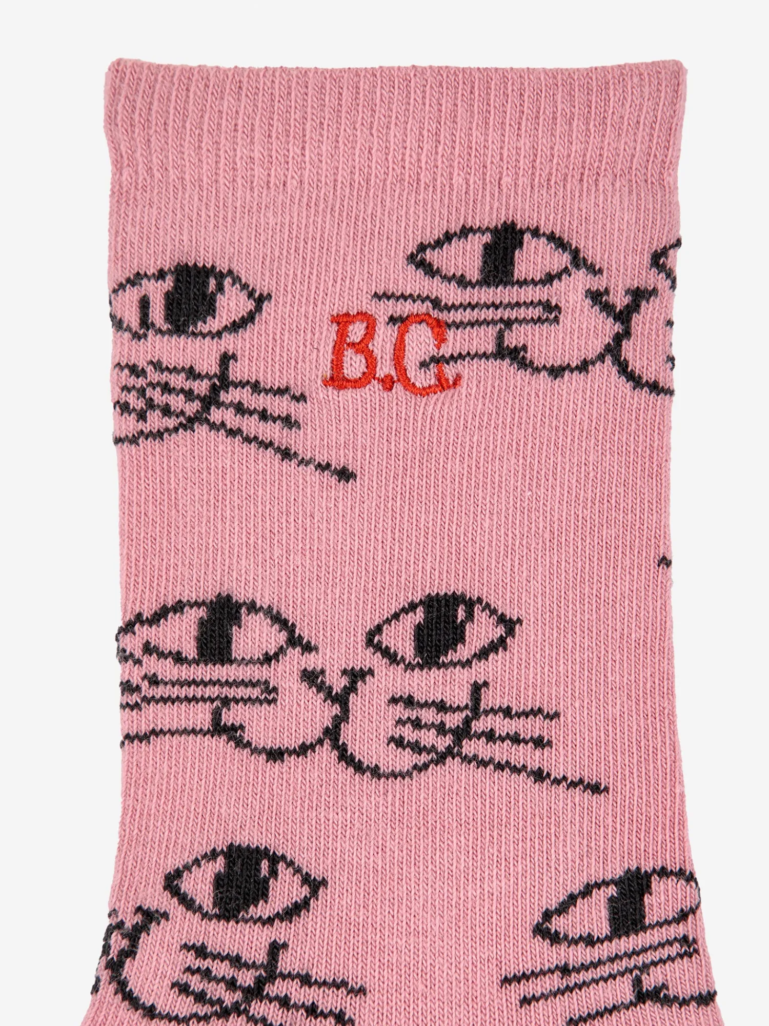 Bobo Choses Face Masks> Smiling Cat All Over Long Socks