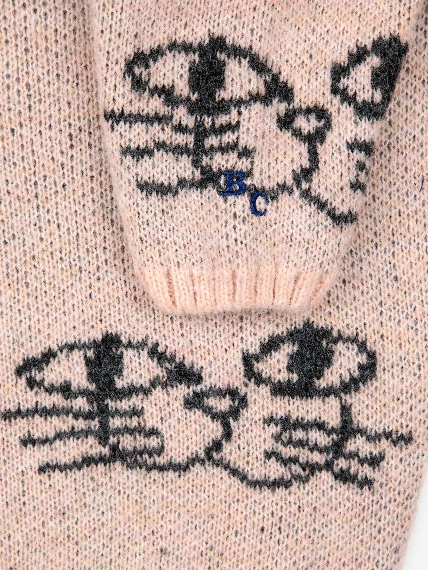 Bobo Choses Face Masks> Smiling Cat All Over Jacquard Jumper