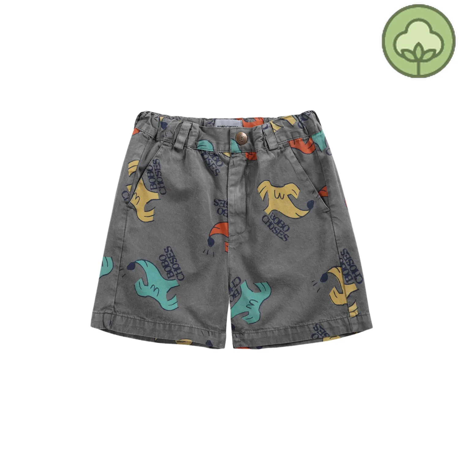 Bobo Choses Shorts> Sniffy Dog All Over Woven Bermuda Shorts