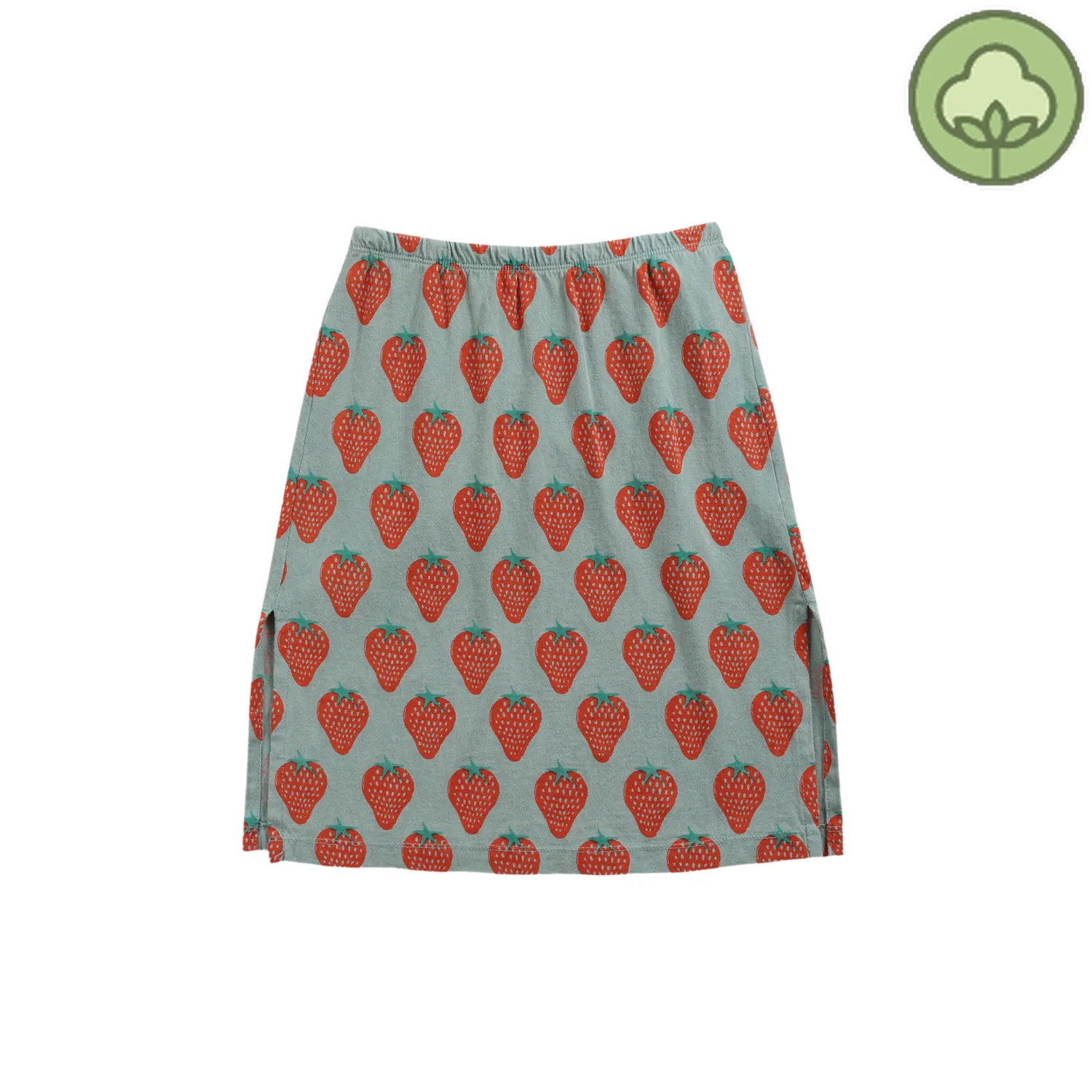 Bobo Choses Dresses> Strawberry All Over Midi Skirt