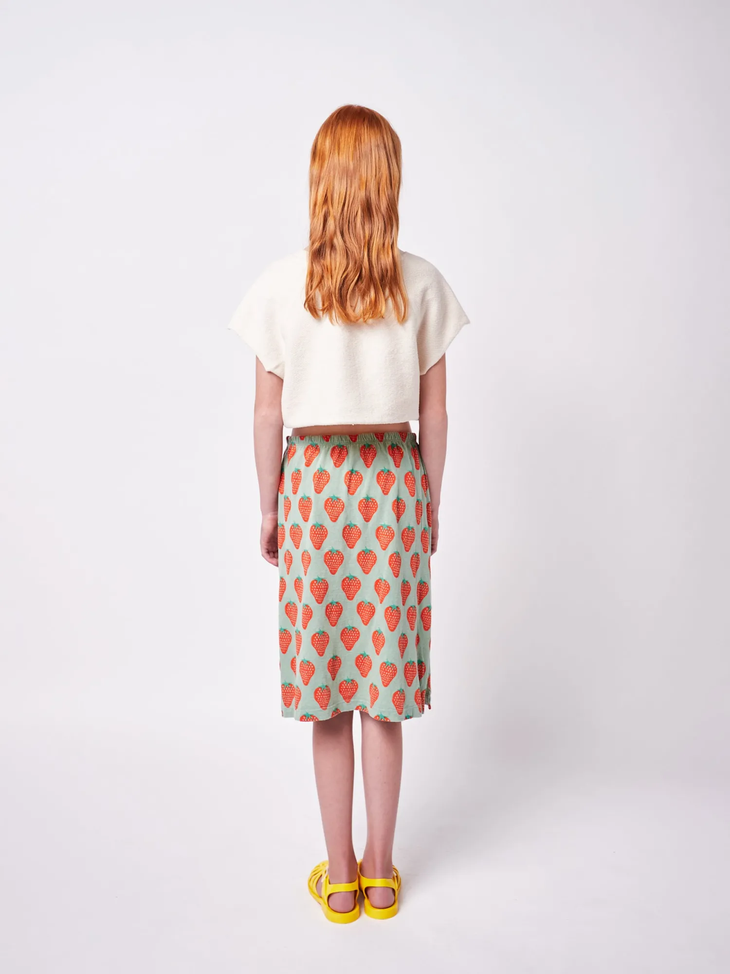 Bobo Choses Dresses> Strawberry All Over Midi Skirt