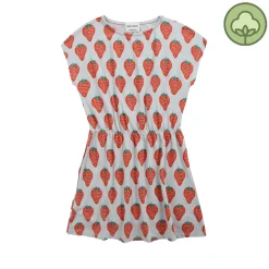 Bobo Choses Overalls & Jumpsuits> Strawberry All Over Short Sleeve Dress