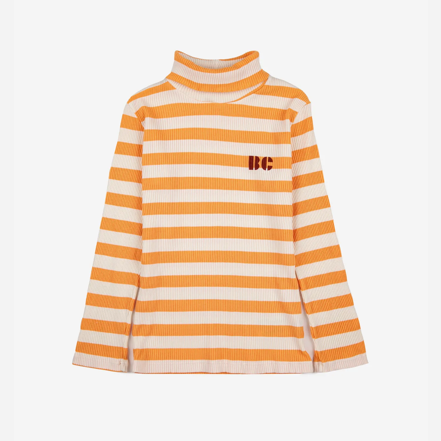 Bobo Choses Blouses> Yellow Stripes Turtle Neck T Shirt