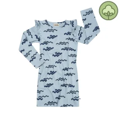 CARLIJNQ Overalls & Jumpsuits> Blue Waves - Ruffled Dress