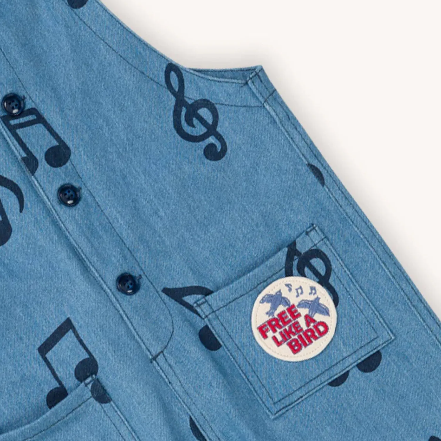 CARLIJNQ Sweatshirts> Denim Music - Kids Dungaree