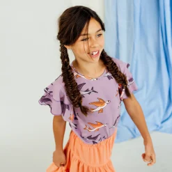 CARLIJNQ Long Sleeve T Shirts> Flying Fish - Ruffled Shirt