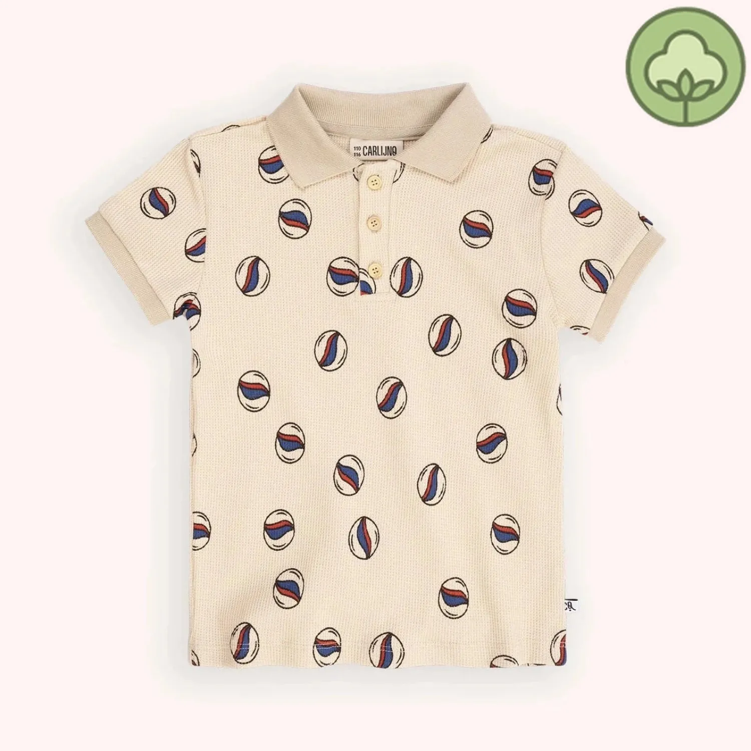 CARLIJNQ Shorts> Marbles - Polo T-Shirt