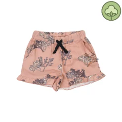 CARLIJNQ Shorts> Pink Coral - Ruffled Shorts