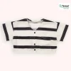 CARLIJNQ Face Masks> Stripes Black - Wide Shorts