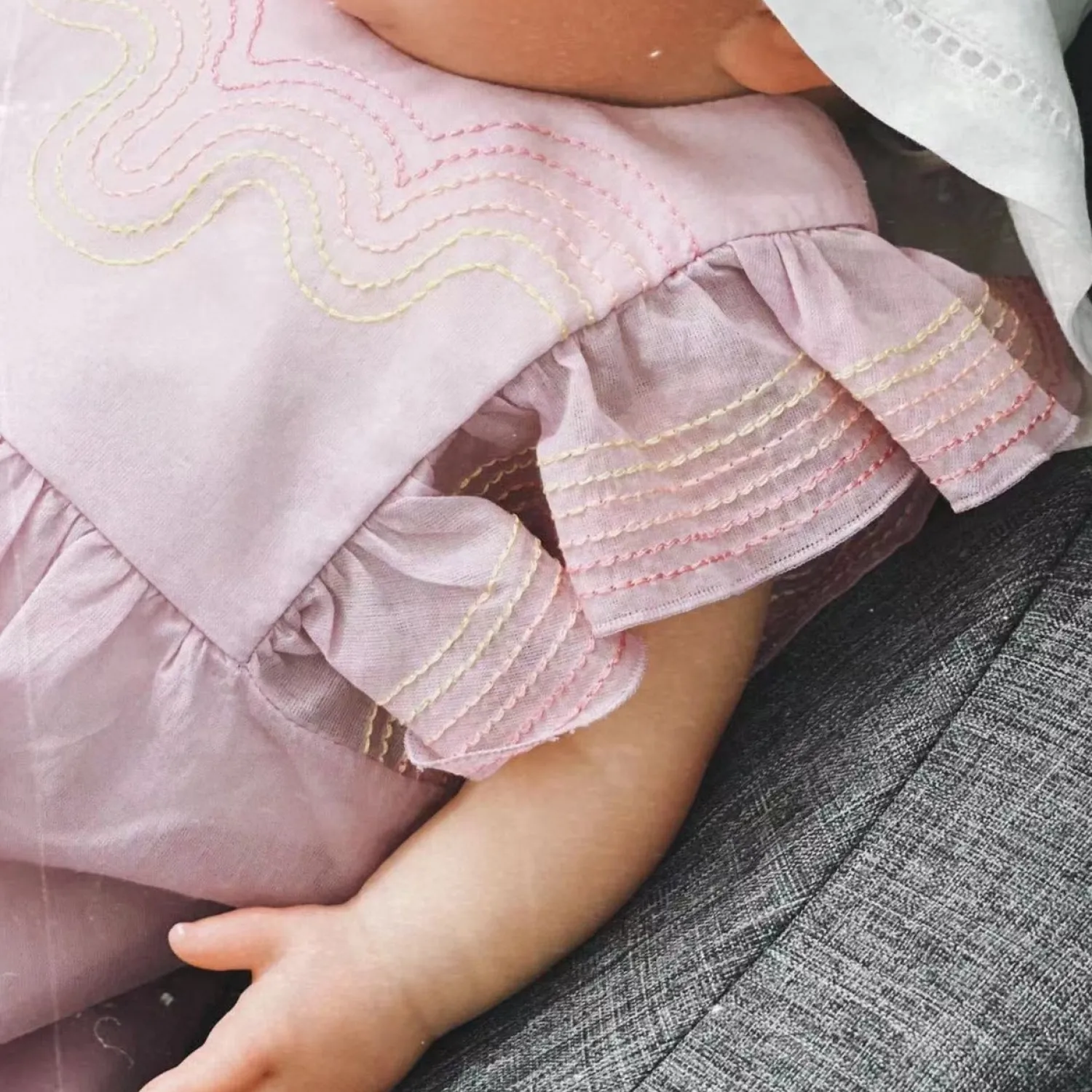Chloé Kids Onesies>Chloe Kids Baby Girl Lilac Onesie Pink