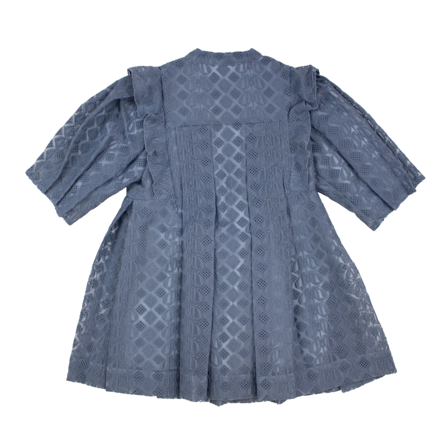Chloé Kids Overalls & Jumpsuits>Chloe Kids Girls Blue Organza Couture Dress