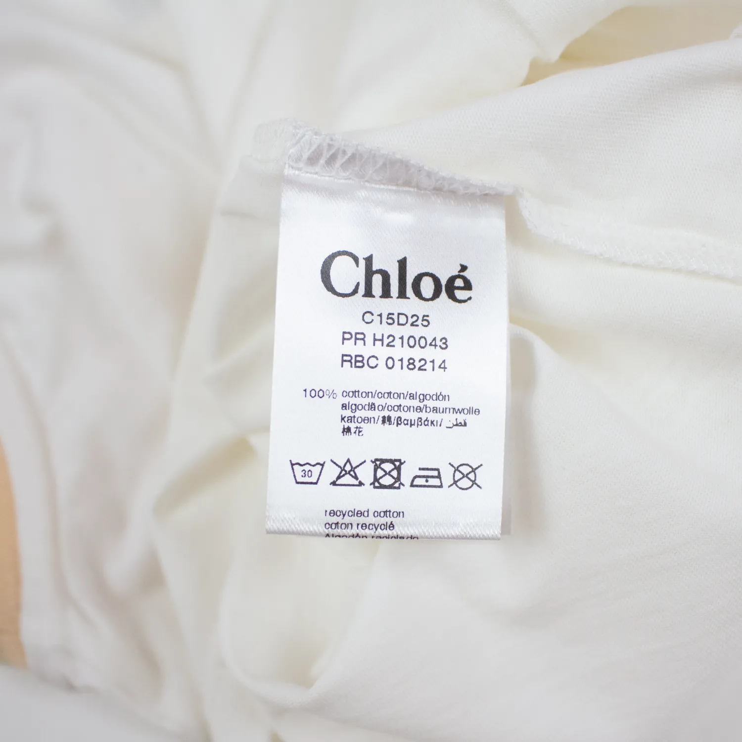 Chloé Kids Long Sleeve T Shirts>Chloe Kids Girls Button Pocket T-Shirt
