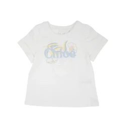 Chloé Kids Long Sleeve T Shirts>Chloe Kids Girls Organic Cotton Jersey T Shirt