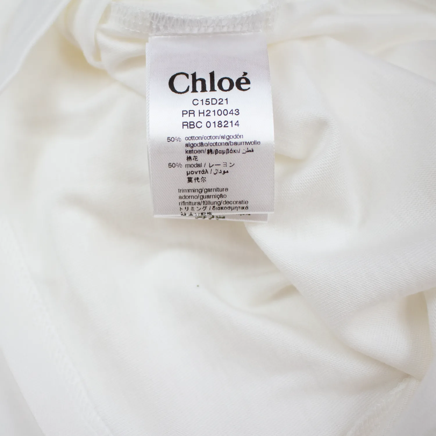 Chloé Kids Blouses>Chloe Kids Girls White Logo Print Long Sleeve T-Shirt