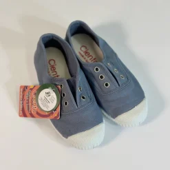 Cienta Shoes> Kids Canvas Slip On Sneakers Ciel Delav