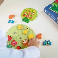 Djeco Face Masks> Clipaclip Snapping/Sequencing Wooden Skill Boards