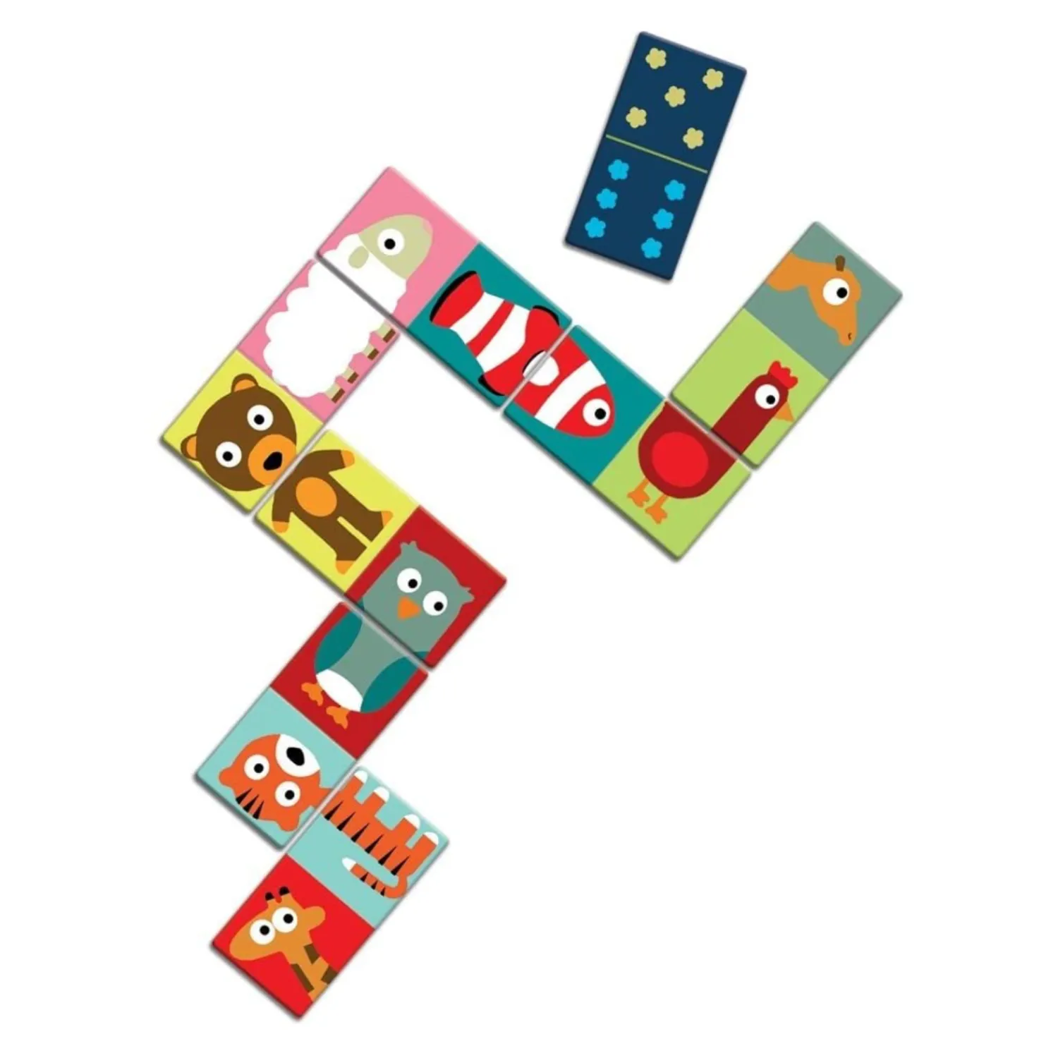 Djeco Face Masks> First Games Animo - Puzzle Domino