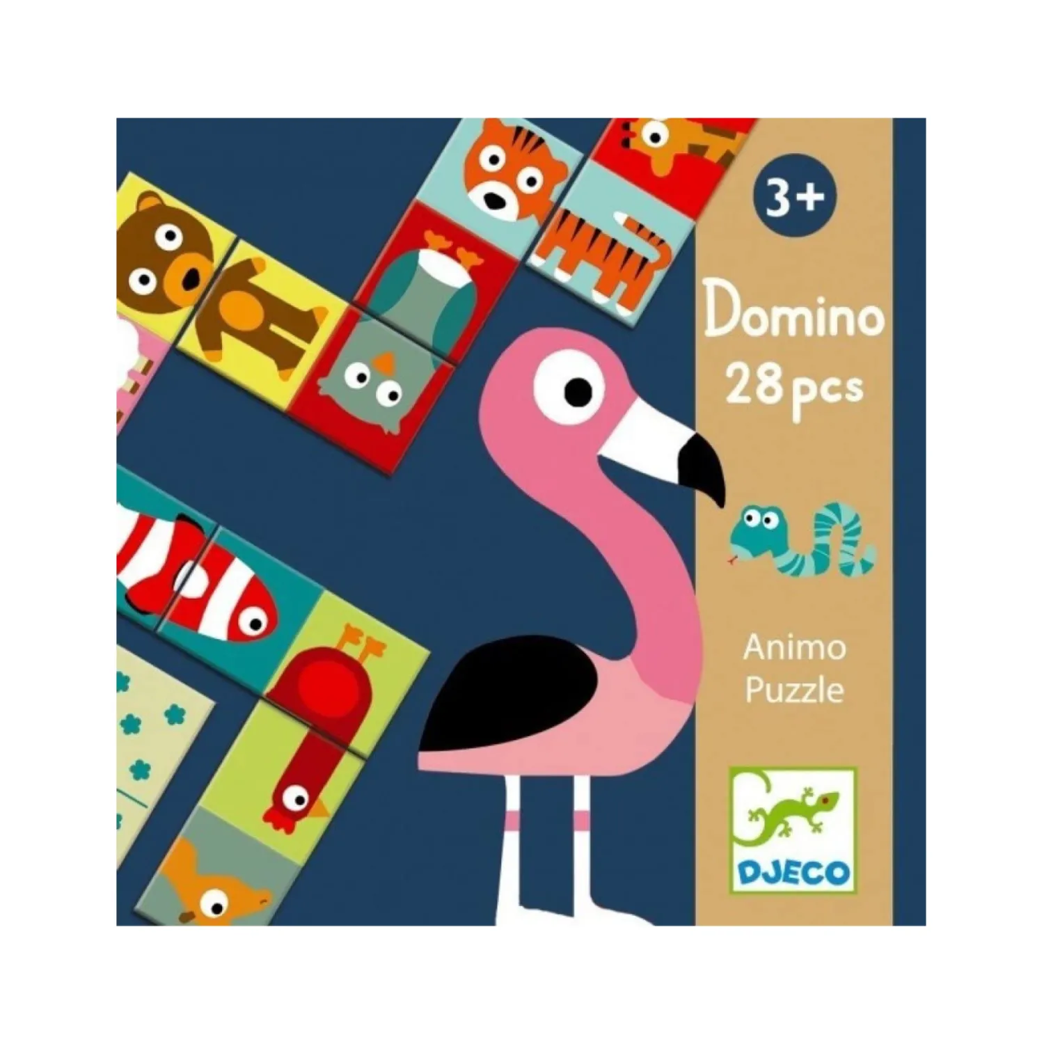 Djeco Face Masks> First Games Animo - Puzzle Domino