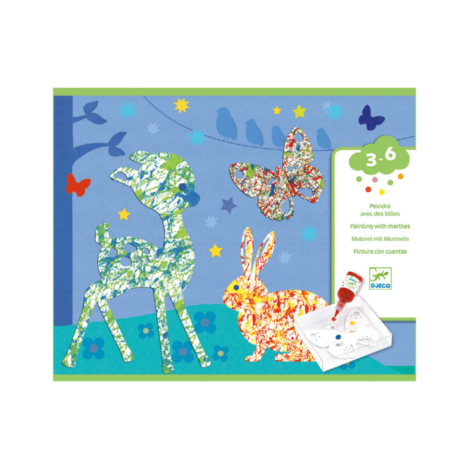 Djeco Face Masks> Le Petit Artist Painting Colorful Parade