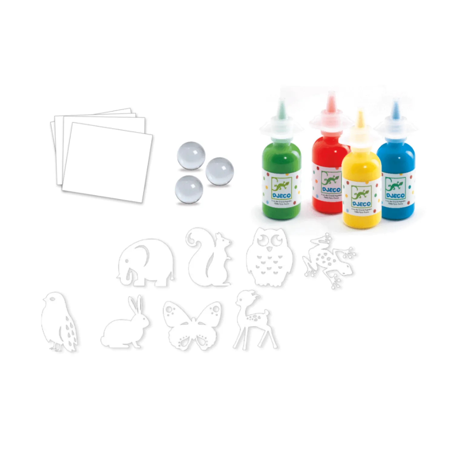 Djeco Face Masks> Le Petit Artist Painting Colorful Parade