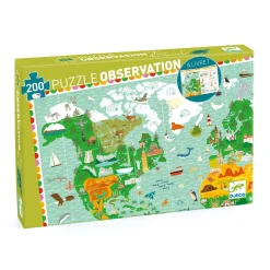 Djeco Face Masks> Observation Around The World 200-Piece Puzzle