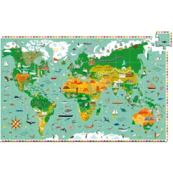 Djeco Face Masks> Observation Around The World 200-Piece Puzzle