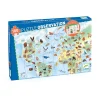 Djeco Face Masks> Observation World'S Animals 100-Piece Puzzle And Booklet