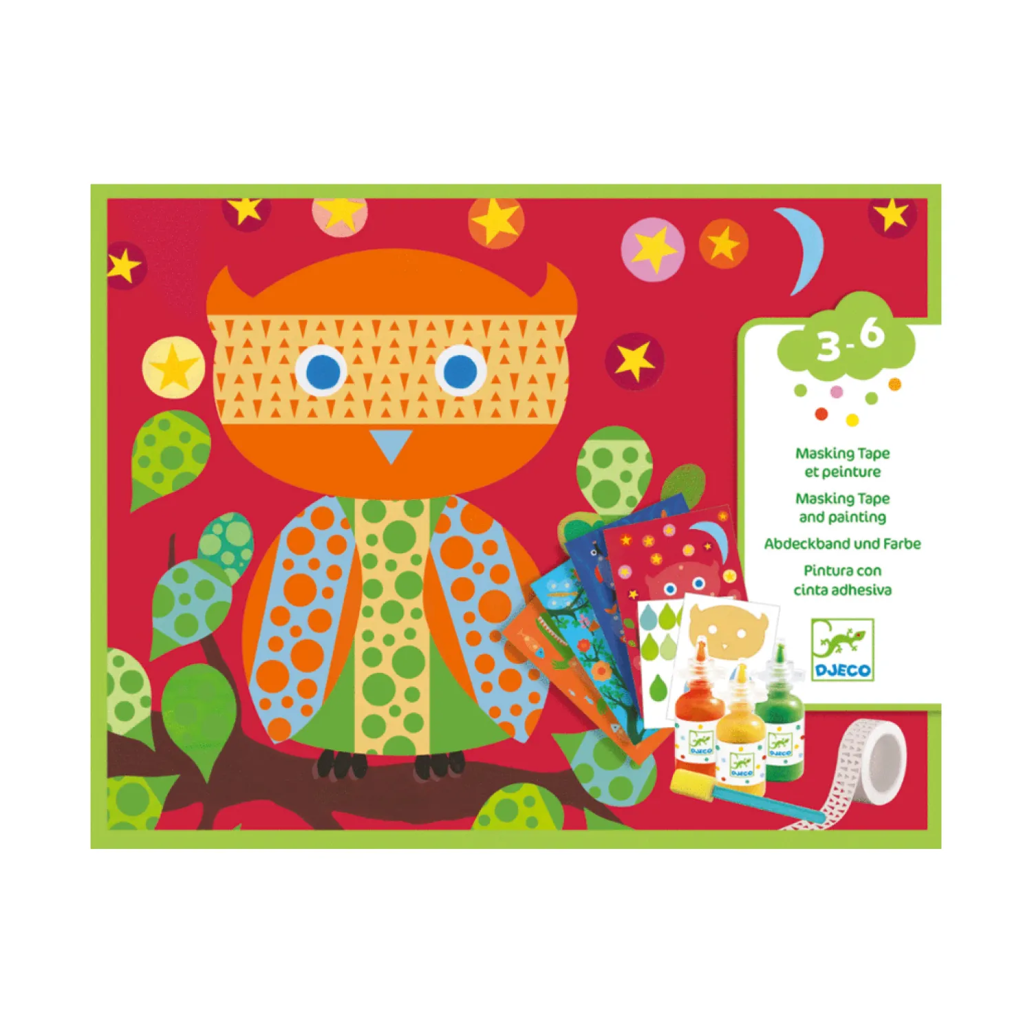Djeco Face Masks> Oh C'Est Magique Beau Paint And Collage Game