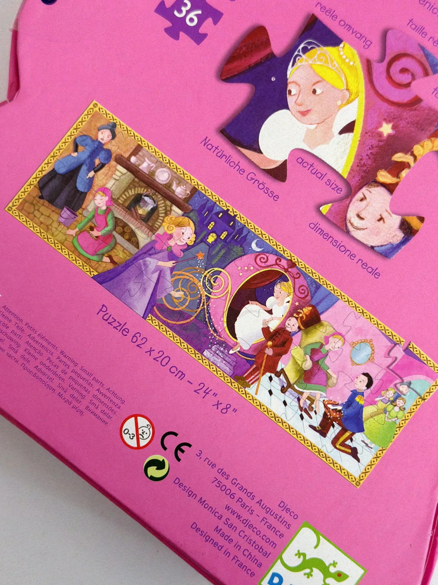 Djeco Face Masks> Silhouette Mini Puzzles Cinderella