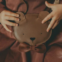 Donsje Face Masks> Britta Exclusive Purse | Winter Bear | Cognac Classic Leather