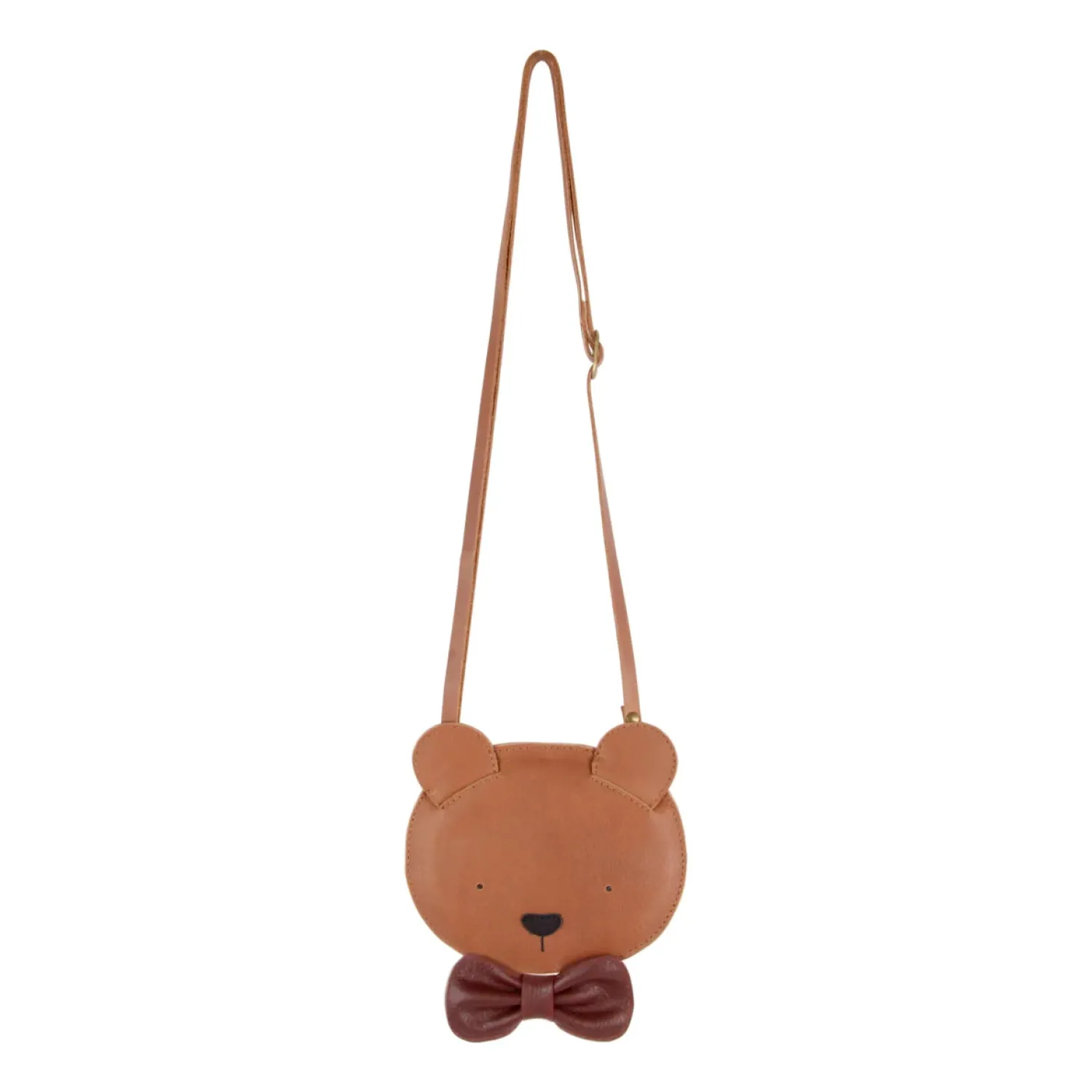 Donsje Face Masks> Britta Exclusive Purse | Winter Bear | Cognac Classic Leather