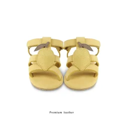 Donsje Shoes> Sadie Lemon Leather Baby Sandals
