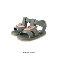 Donsje Shoes> Sadie Watermelon Leather Baby Sandals