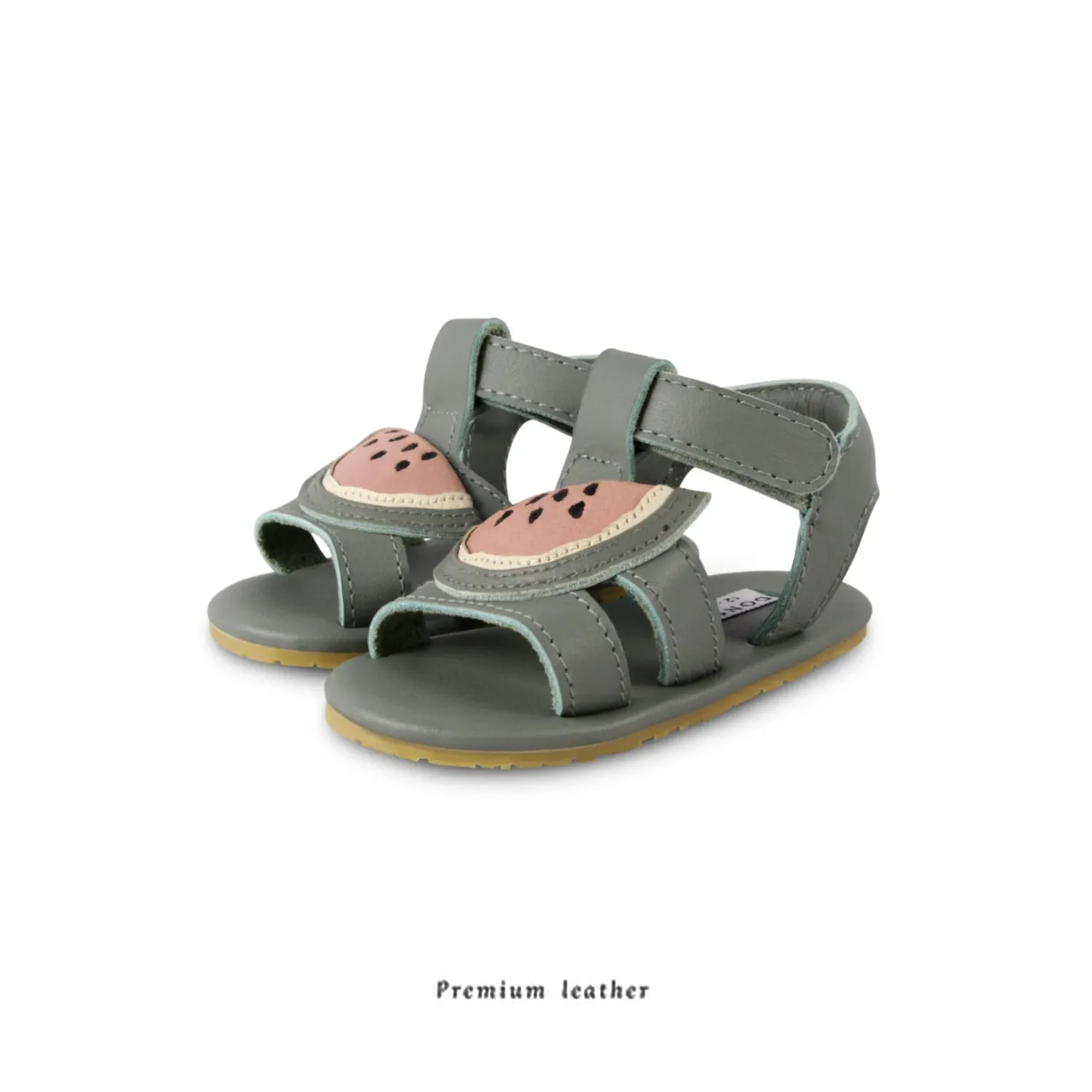 Donsje Shoes> Sadie Watermelon Leather Baby Sandals