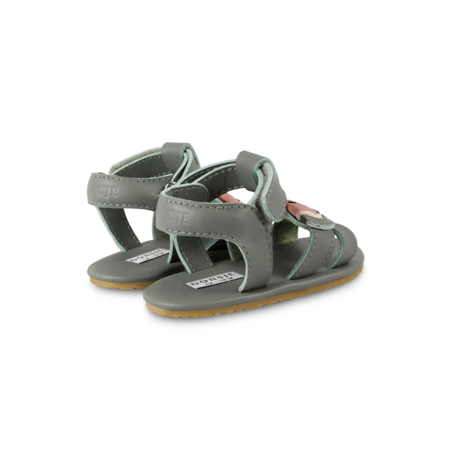 Donsje Shoes> Sadie Watermelon Leather Baby Sandals