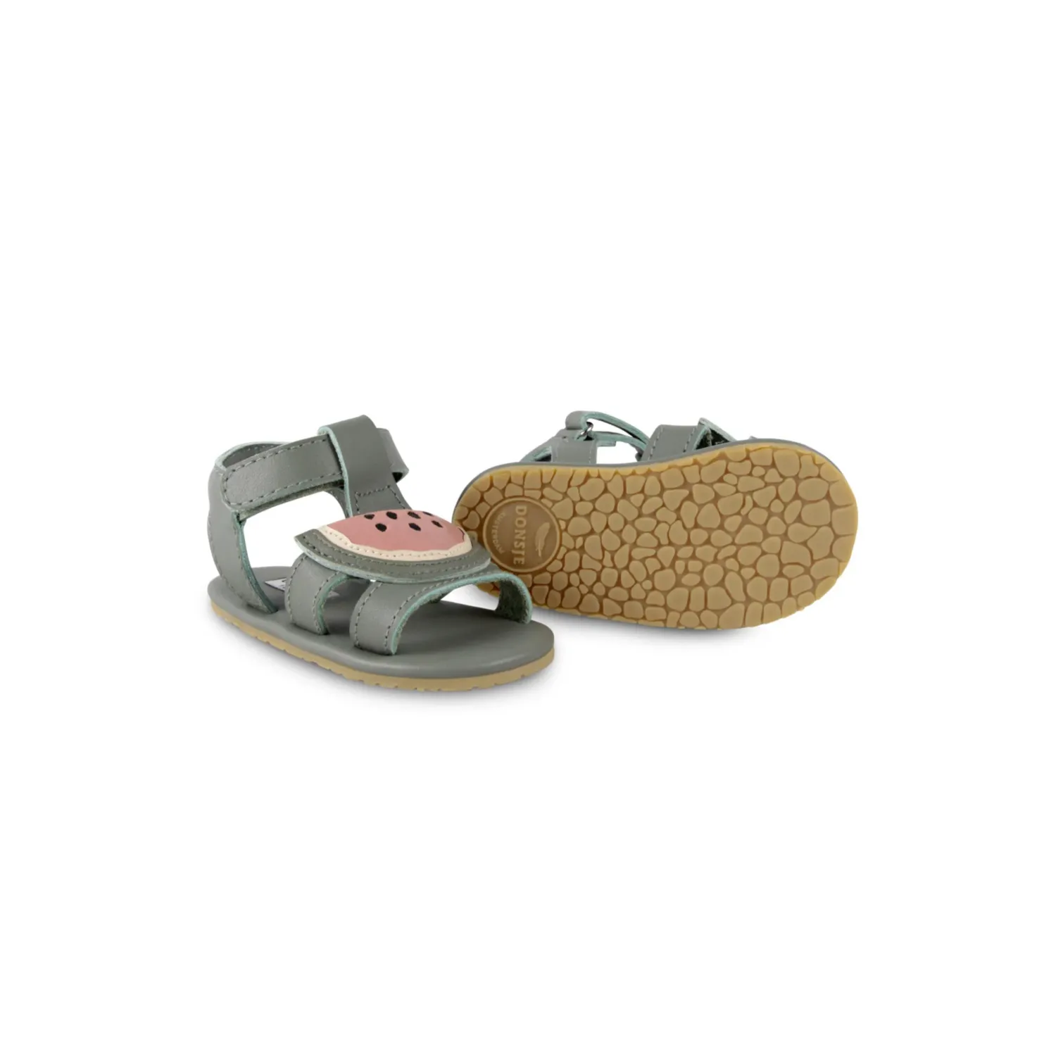 Donsje Shoes> Sadie Watermelon Leather Baby Sandals