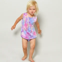 Fairwell Kids Rompers> Terra Bubble Baby Romper, In Aura